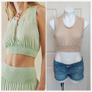 Free People Beach Morningside cropped top sz M
